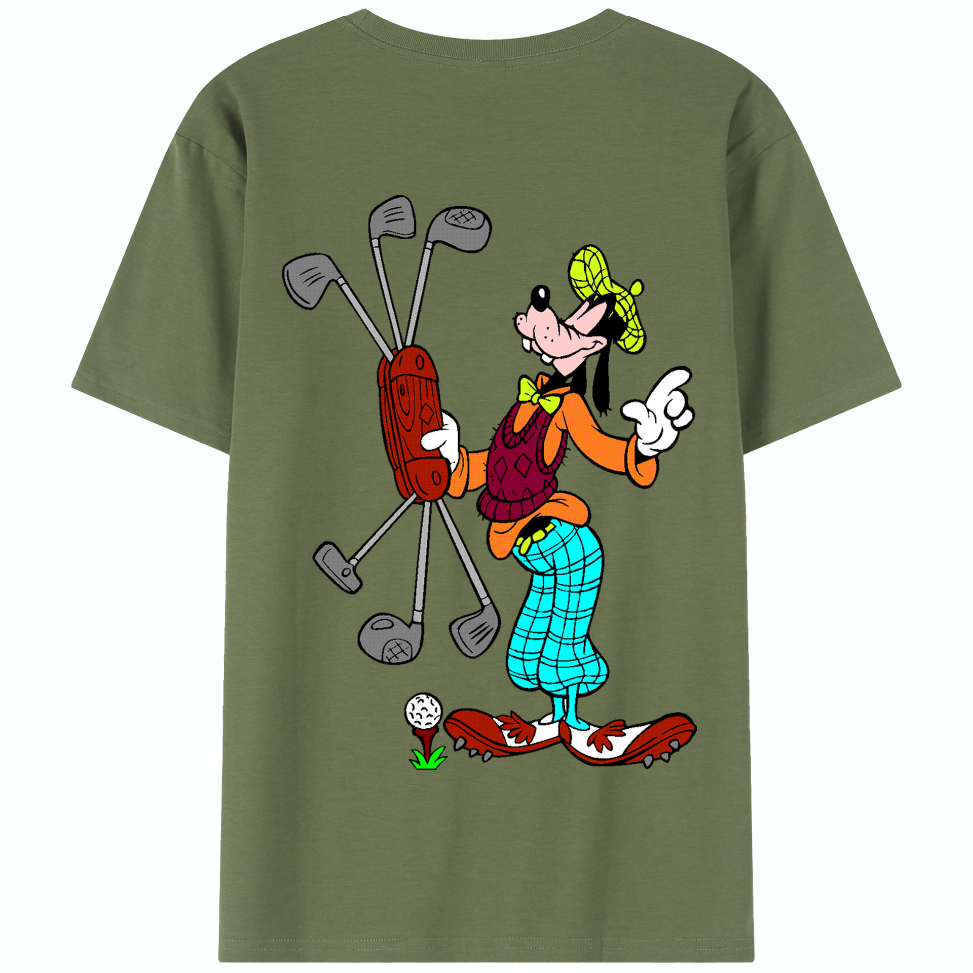 （画像用） ミッキーマウス Mickey Mouse 綿100％半袖Tシャツ（背面プリント）
